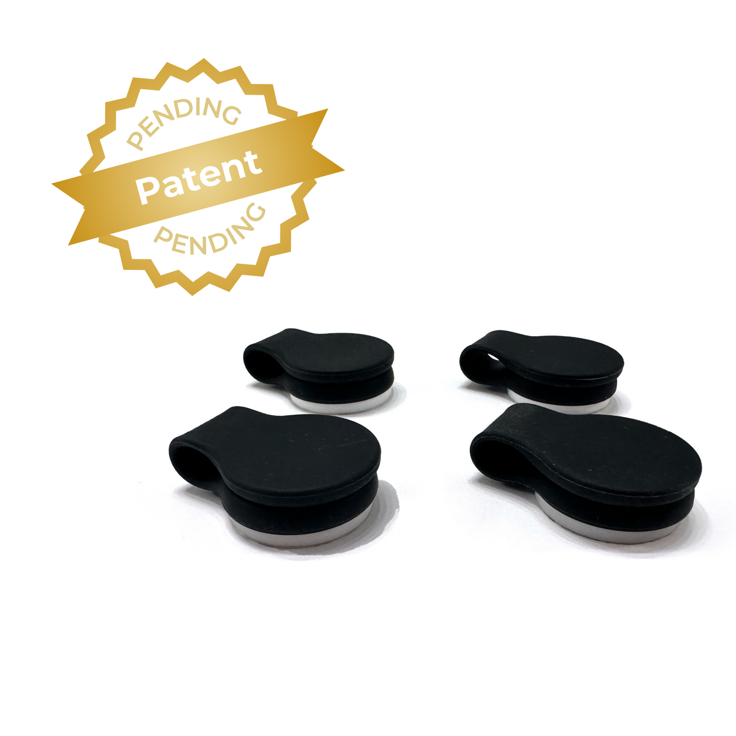 Shower Curtain Keeper Black - 3 pack