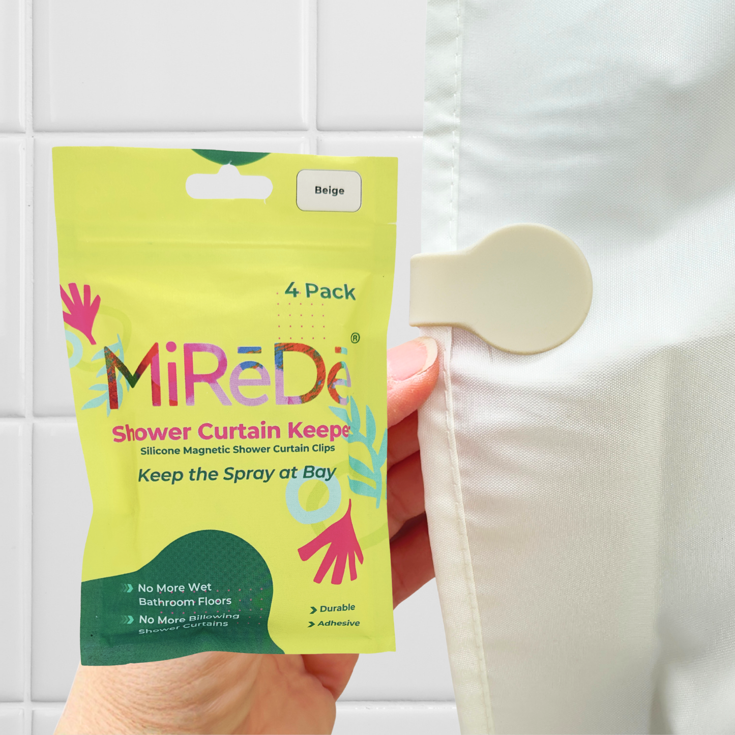 Shower Curtain Keeper Coconut Milk