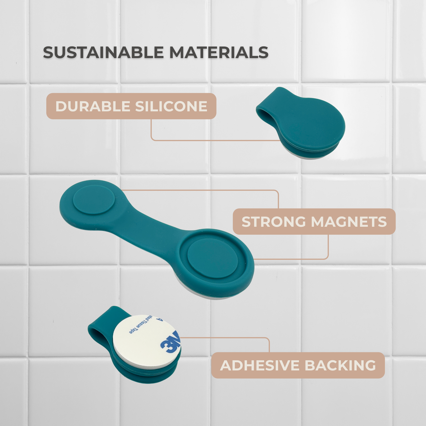 Shower Curtain Keeper Biscay Bay Blue