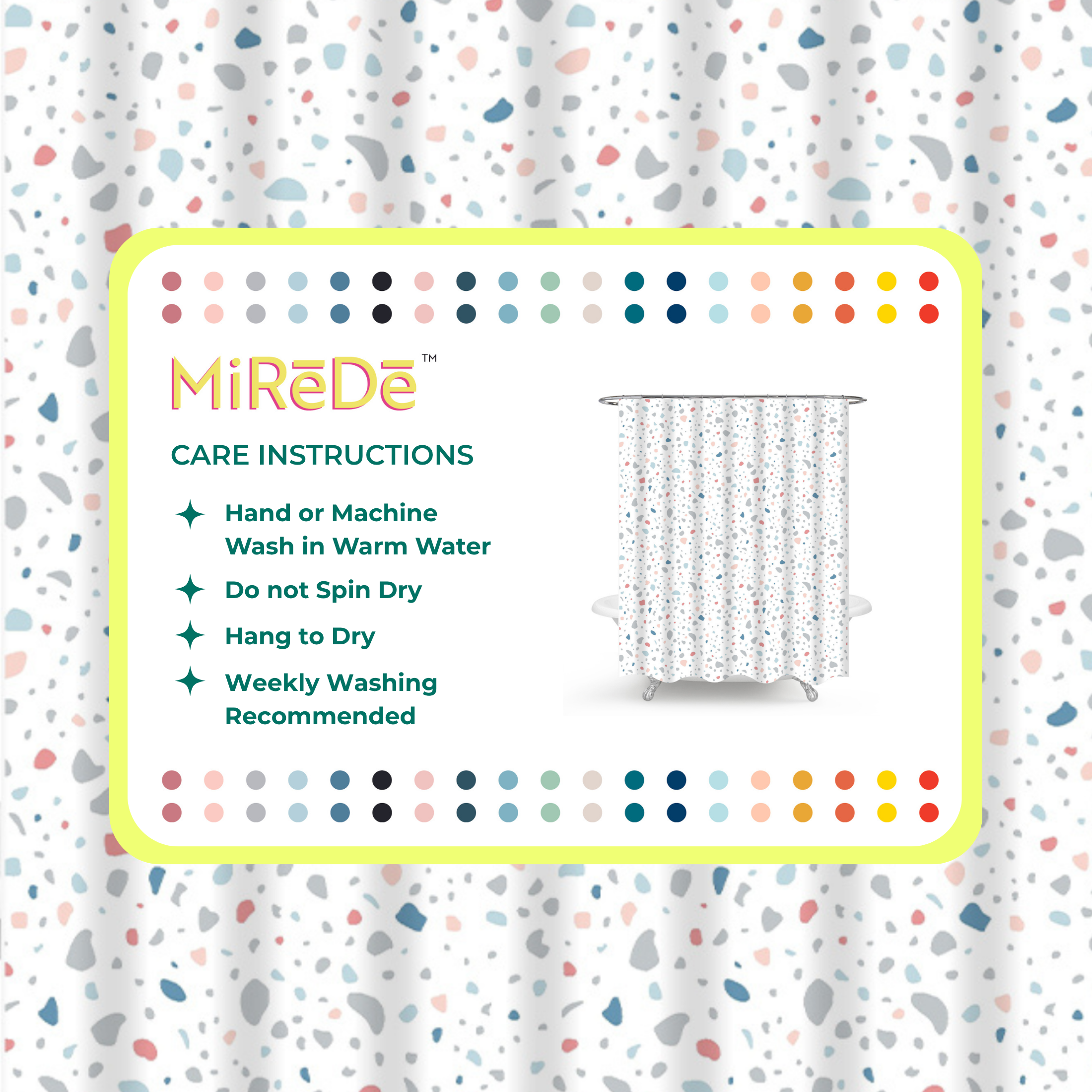 Shower Curtain - Speckled