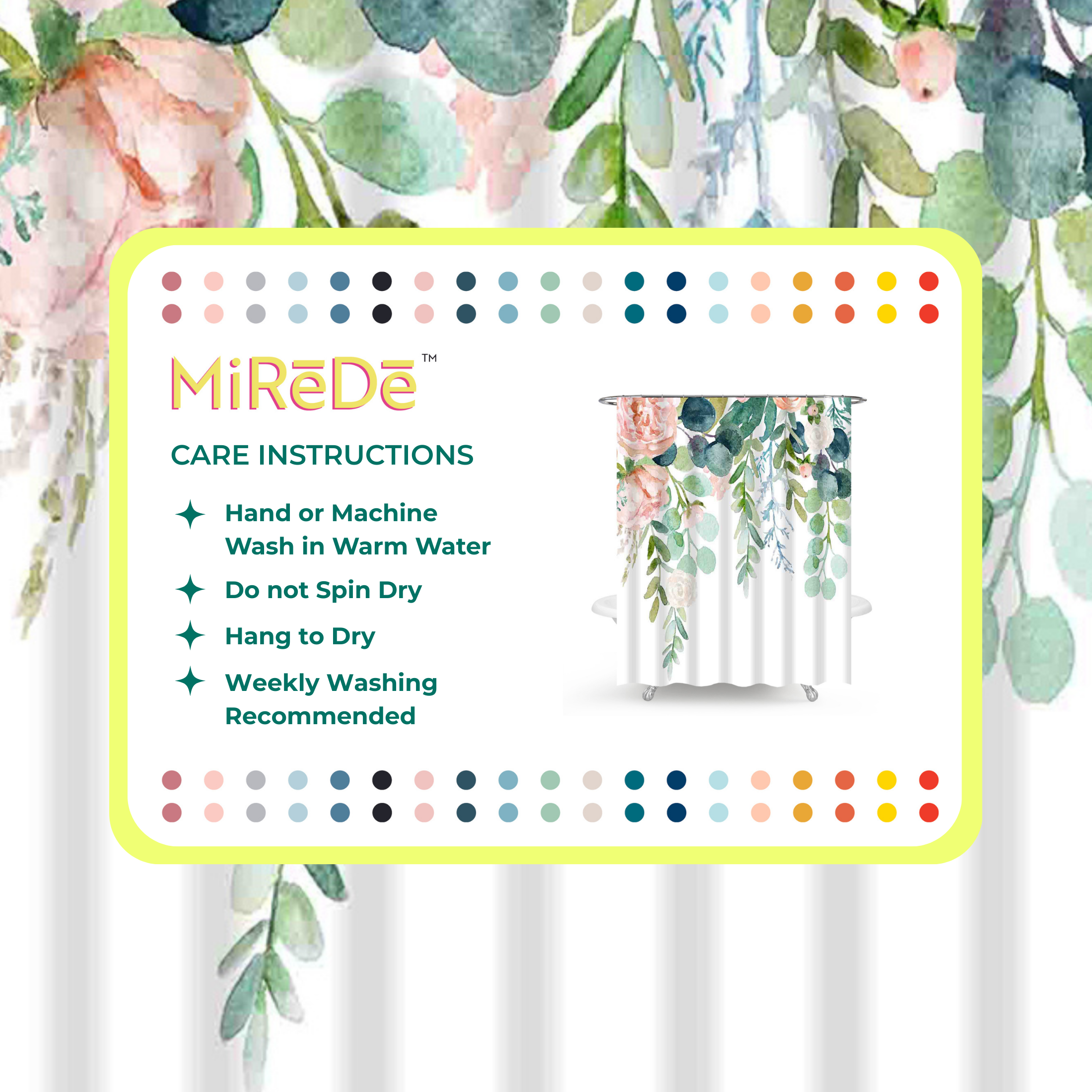 Shower Curtain - Peony