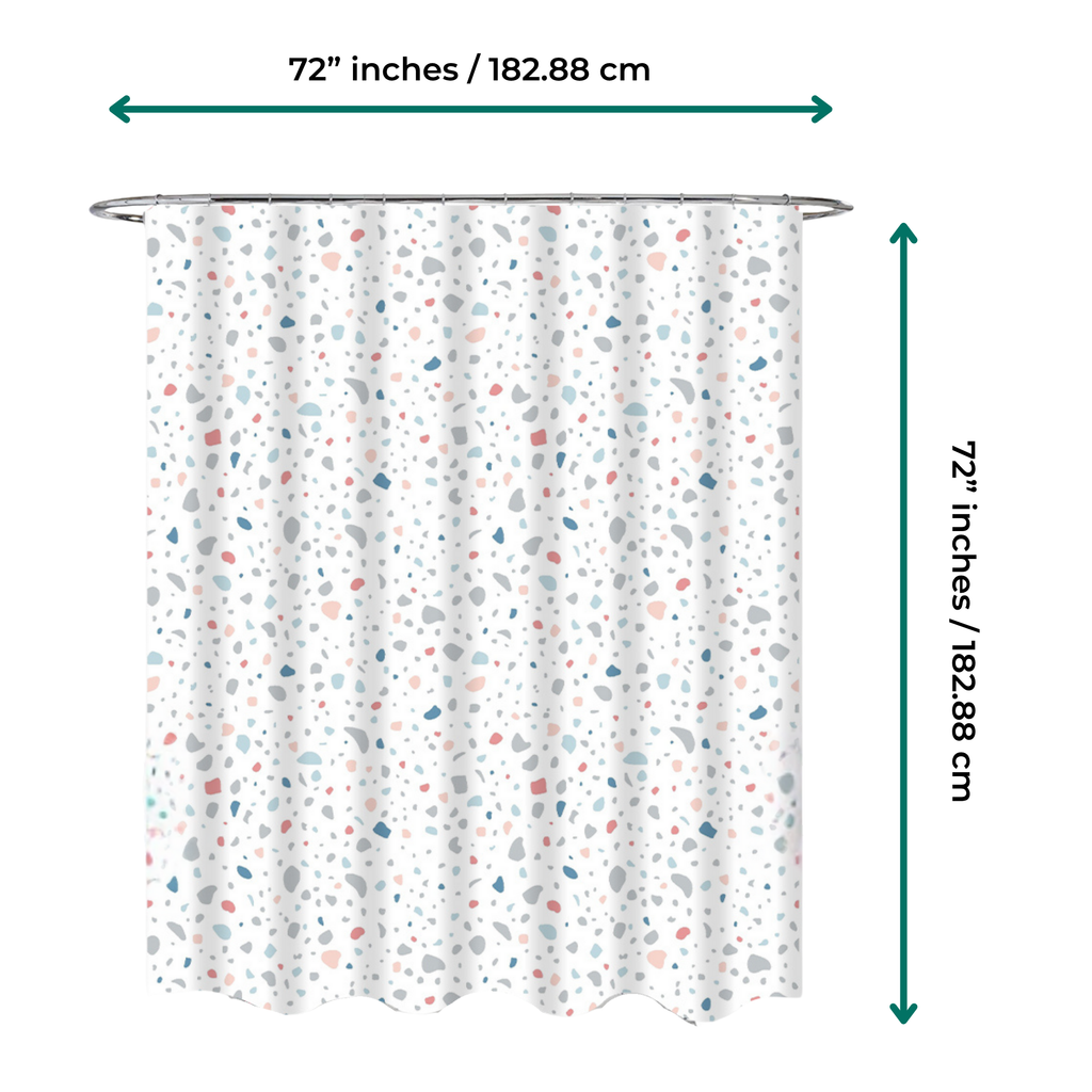 Washable Fabric Shower Curtain - Standard Size