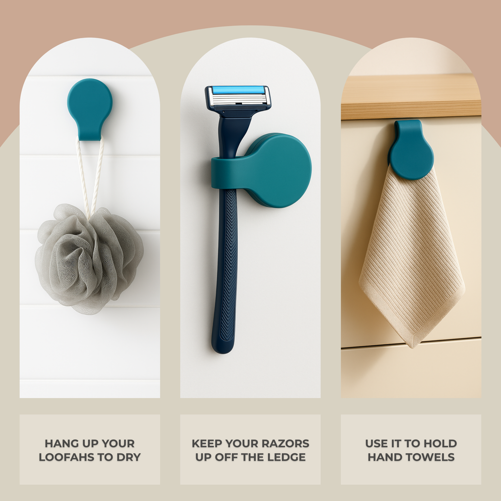 Shower Curtain Keeper Biscay Bay Blue