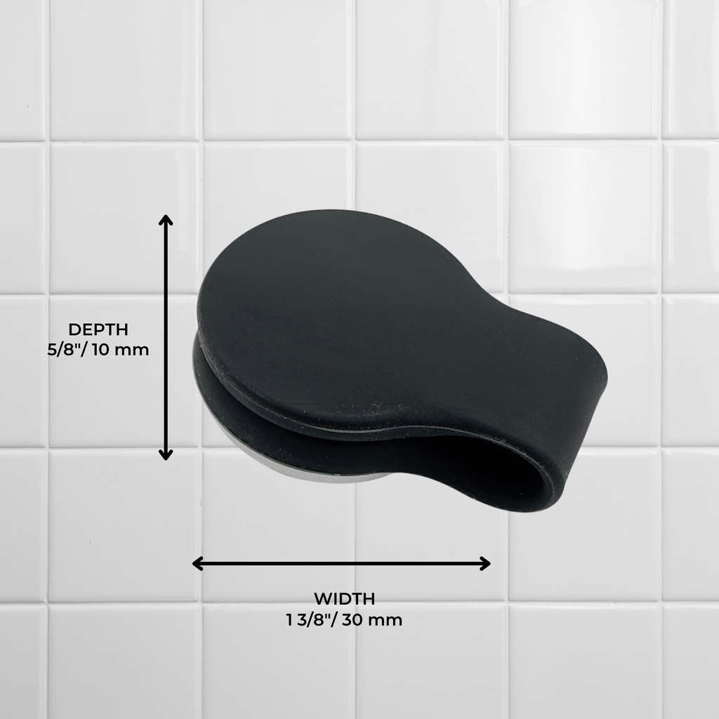 Shower Curtain Keeper Black - 2 pack