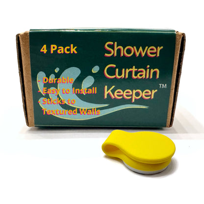 Shower Curtain Keeper 4 pack Buttercup Yellow