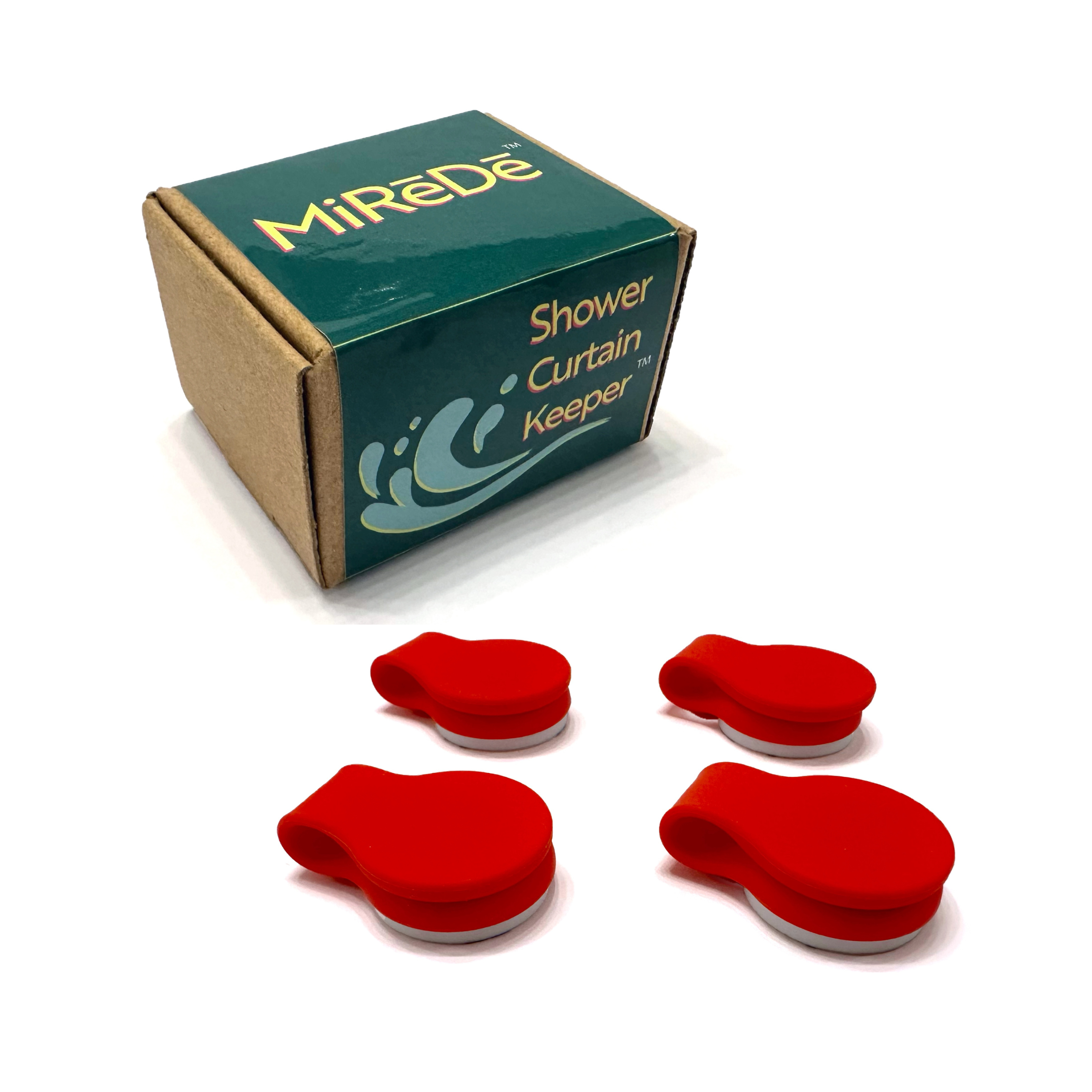 Shower Curtain Keeper Brilliant Red - Limited Quantities