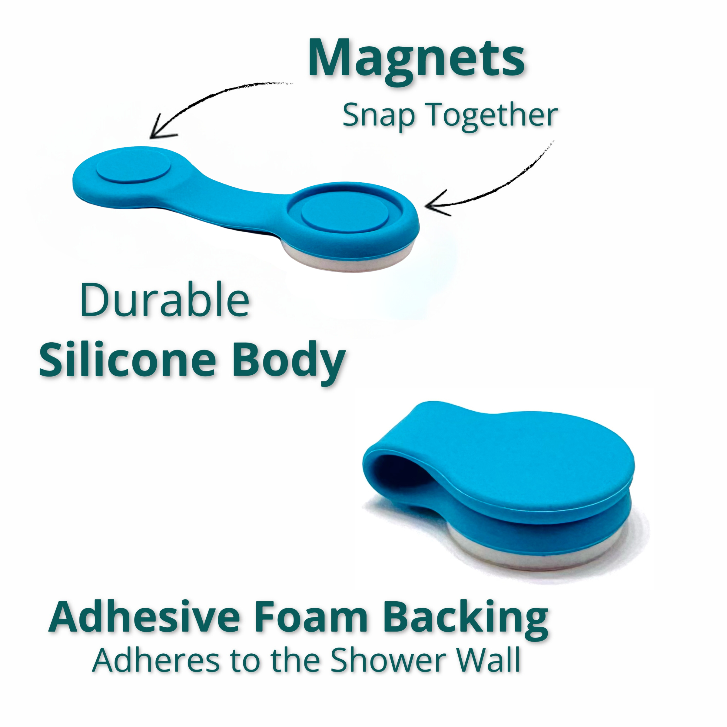 Shower Curtain Keeper Capri Blue - Limited Quantities