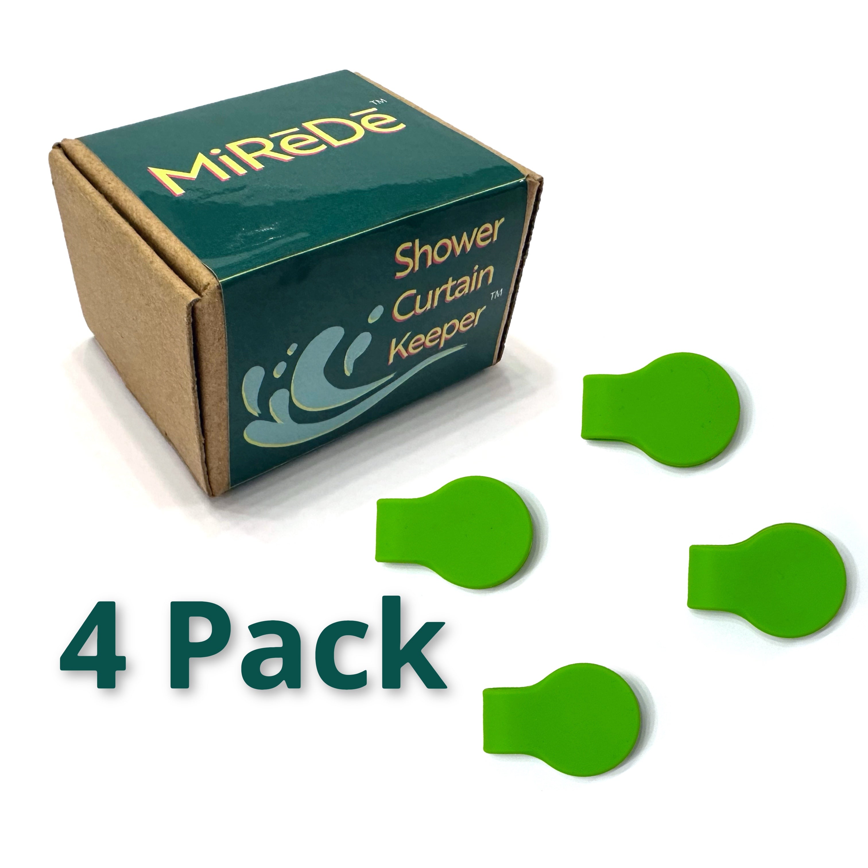 Shower Curtain Keeper Bright Green - Limited Quantities