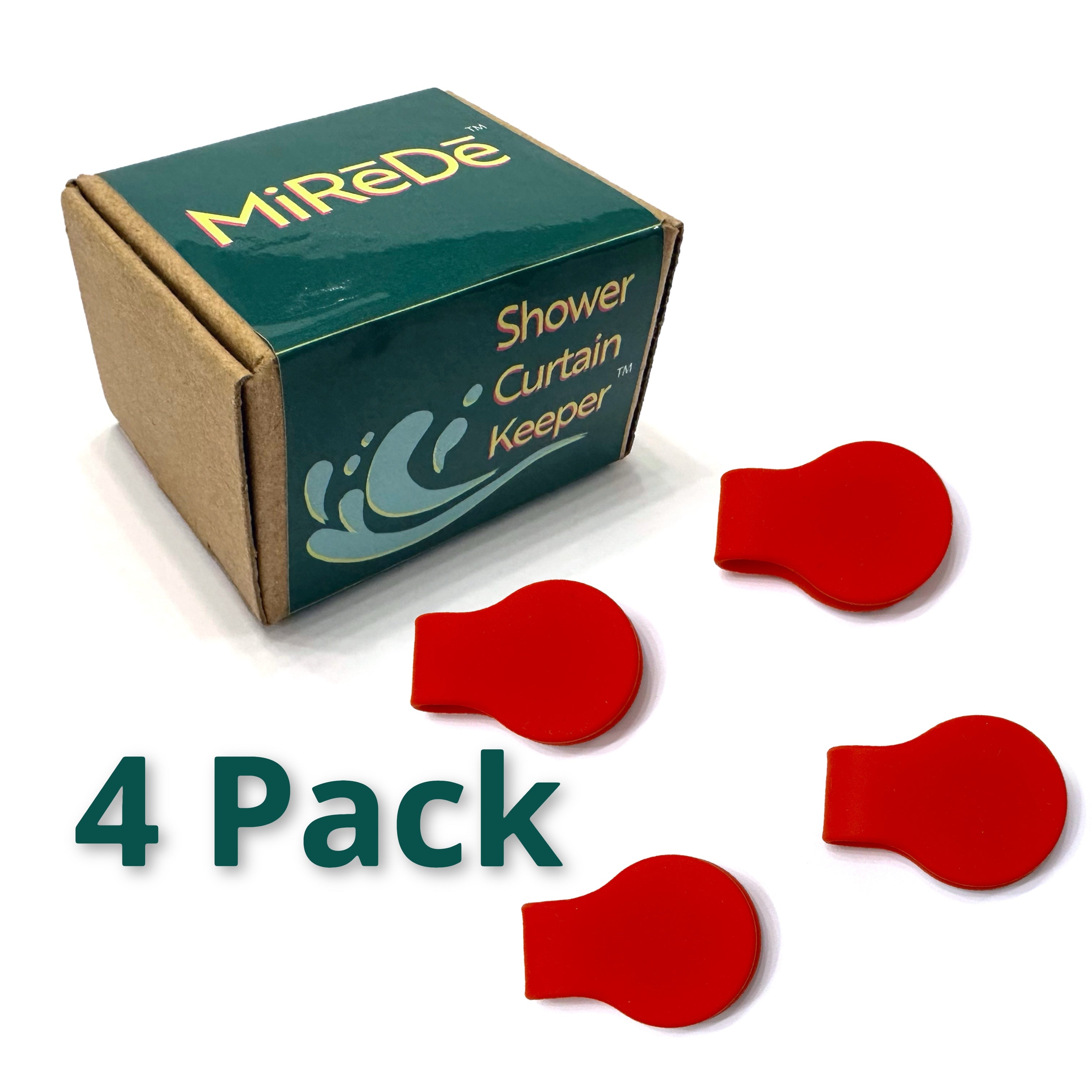 Shower Curtain Keeper Brilliant Red - Limited Quantities